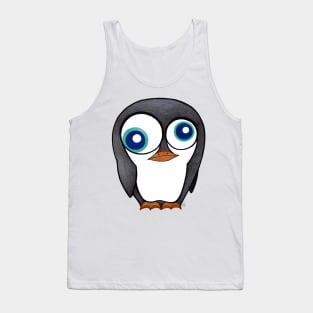 Confused Penguin - A Little Messed Up Bird Tank Top